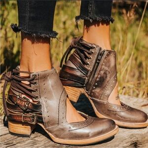 FreeBird Desert Bootie in Stone size 9